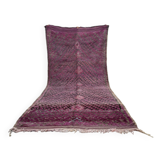 Purple Moroccan carpet - 197 x 445 cm