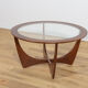 Round Astro Coffee Table in Teak by Victor Wilkins for G-Plan, 1960s
