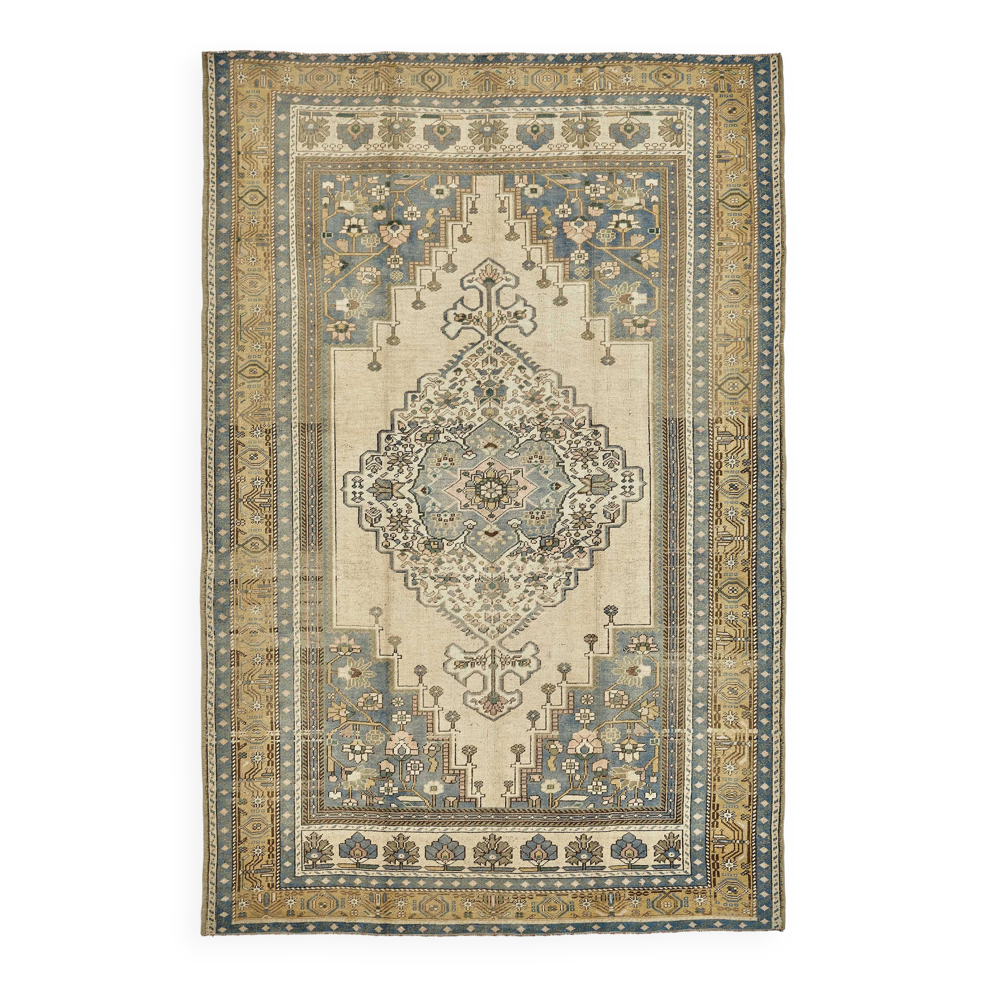 Turkish Vintage Anatolian Rug 197 cm x 298 cm