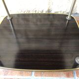 Side table has three shelves Formica and brass 60s/70s