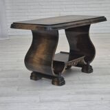 1950s, Danish artdeco coffee table with shelf, ash wood.