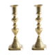 Pair of brass candlesticks