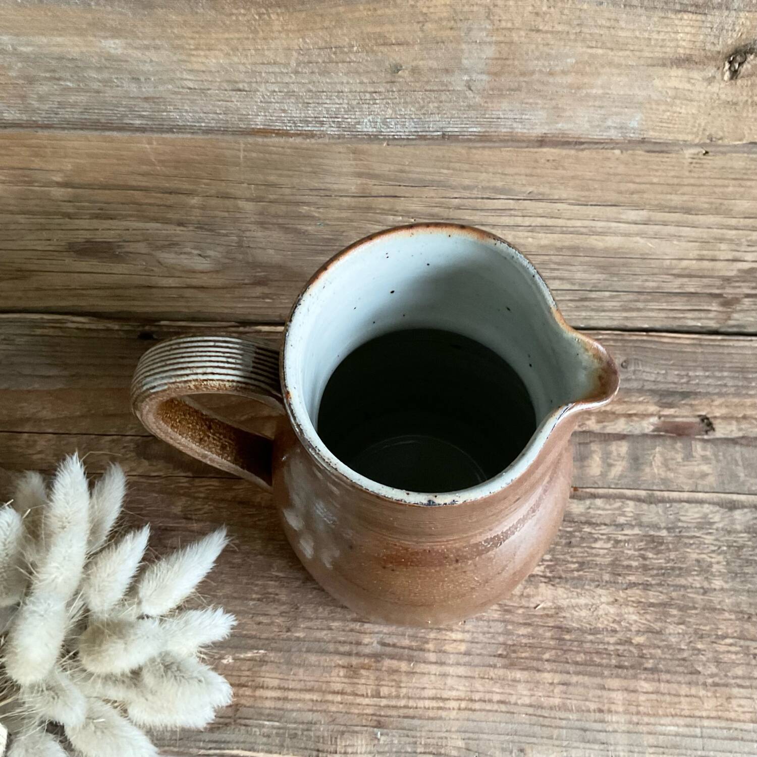 Stoneware pitcher from Berry, France