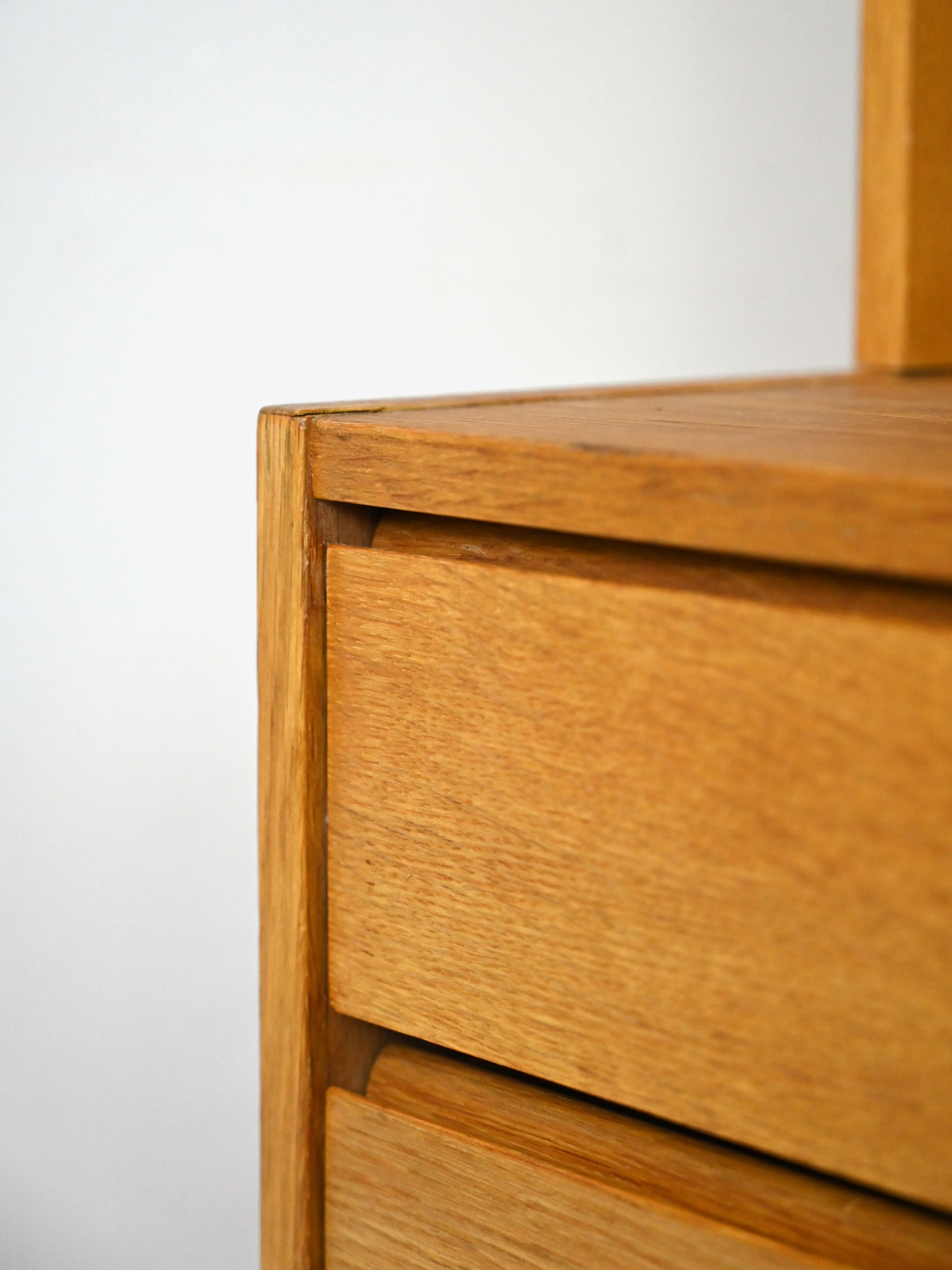 Original 1960s oak bookcase with drawers