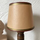 Turned wooden floor lamp, 1930s-1940s.