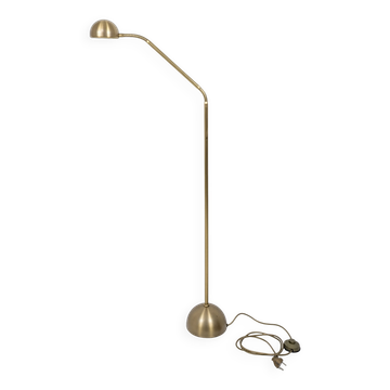 Lampadaire vintage Franz Hustadt en laiton mat orientable