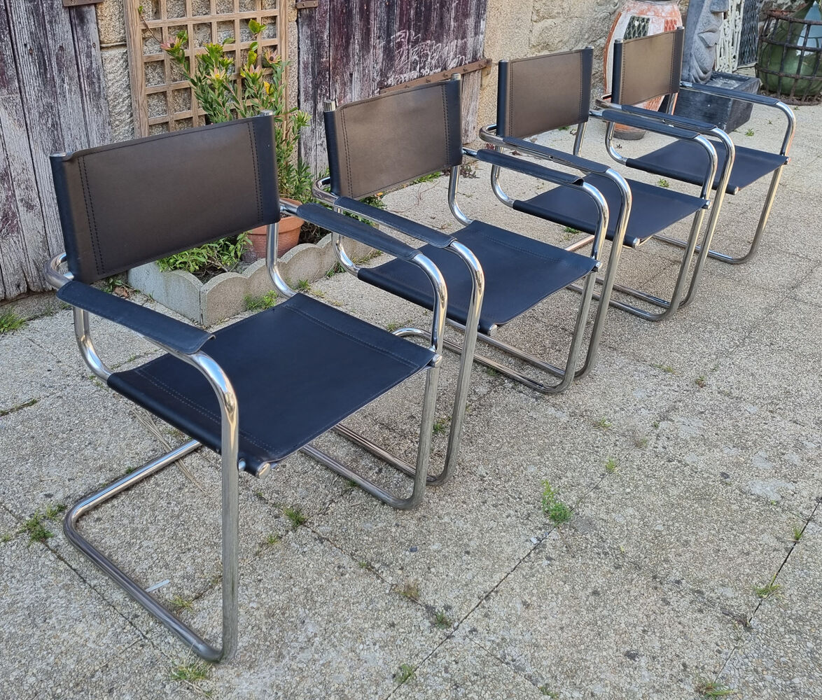 Series of 4 armchair