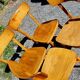 4 chaises bistrot années 60 en bois courbé