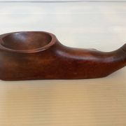 Baguier vide poche cendrier pied en bois