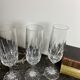 Set of 6 Champagne flutes in Villeroy and Boch crystal