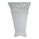 Vintage ceramic vase with lace edge