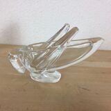 Set of 3 animal cups in vannes crystal, dogs and grasshopper