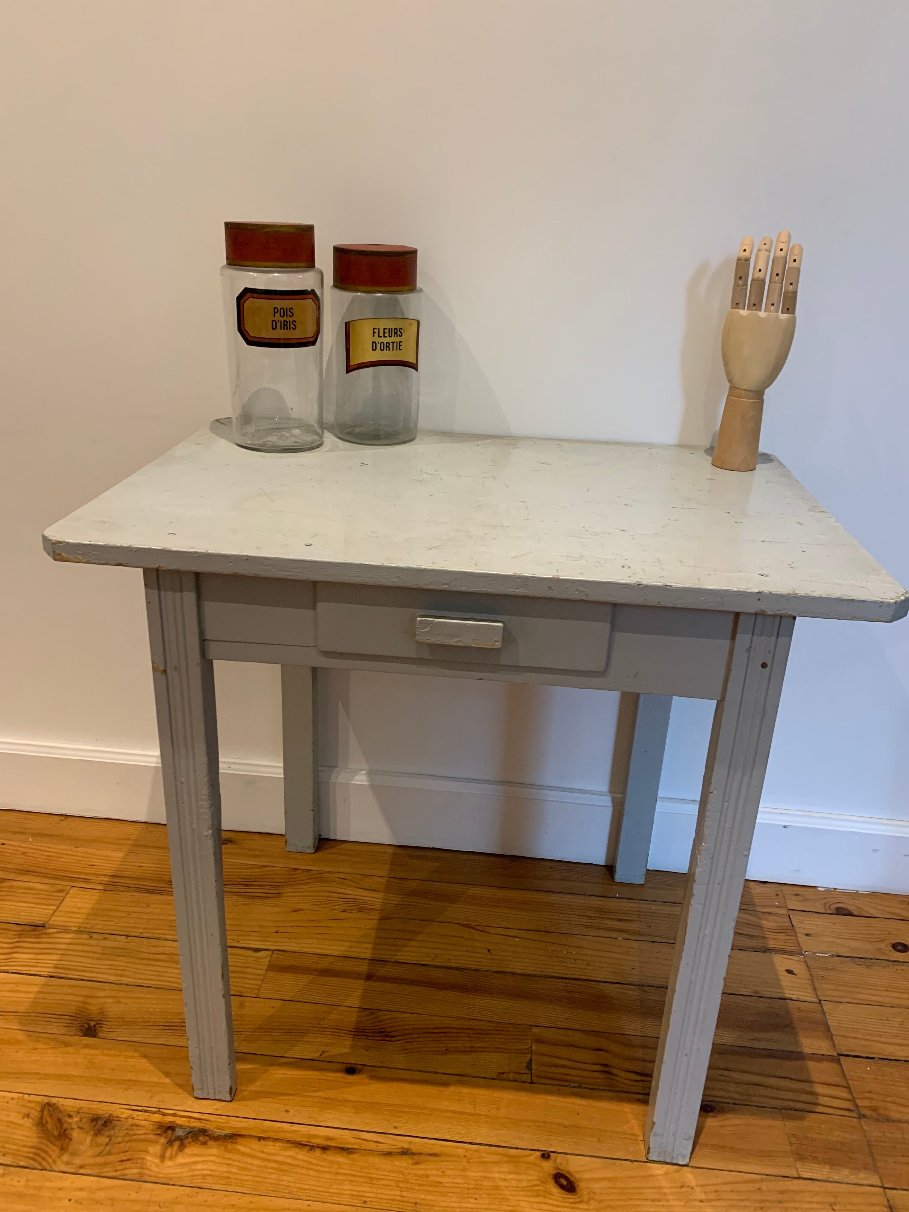 Light blue farm table