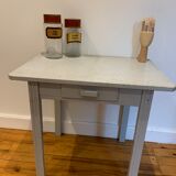 Light blue farm table
