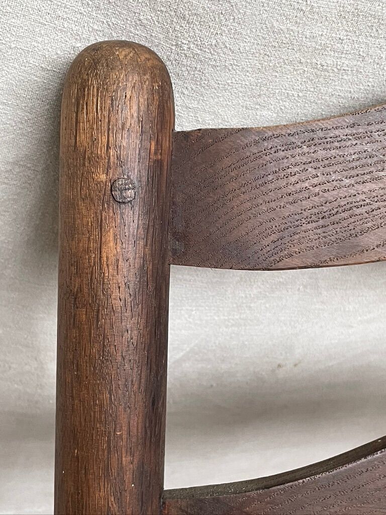 Pair of straw armchairs