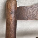 Pair of straw armchairs