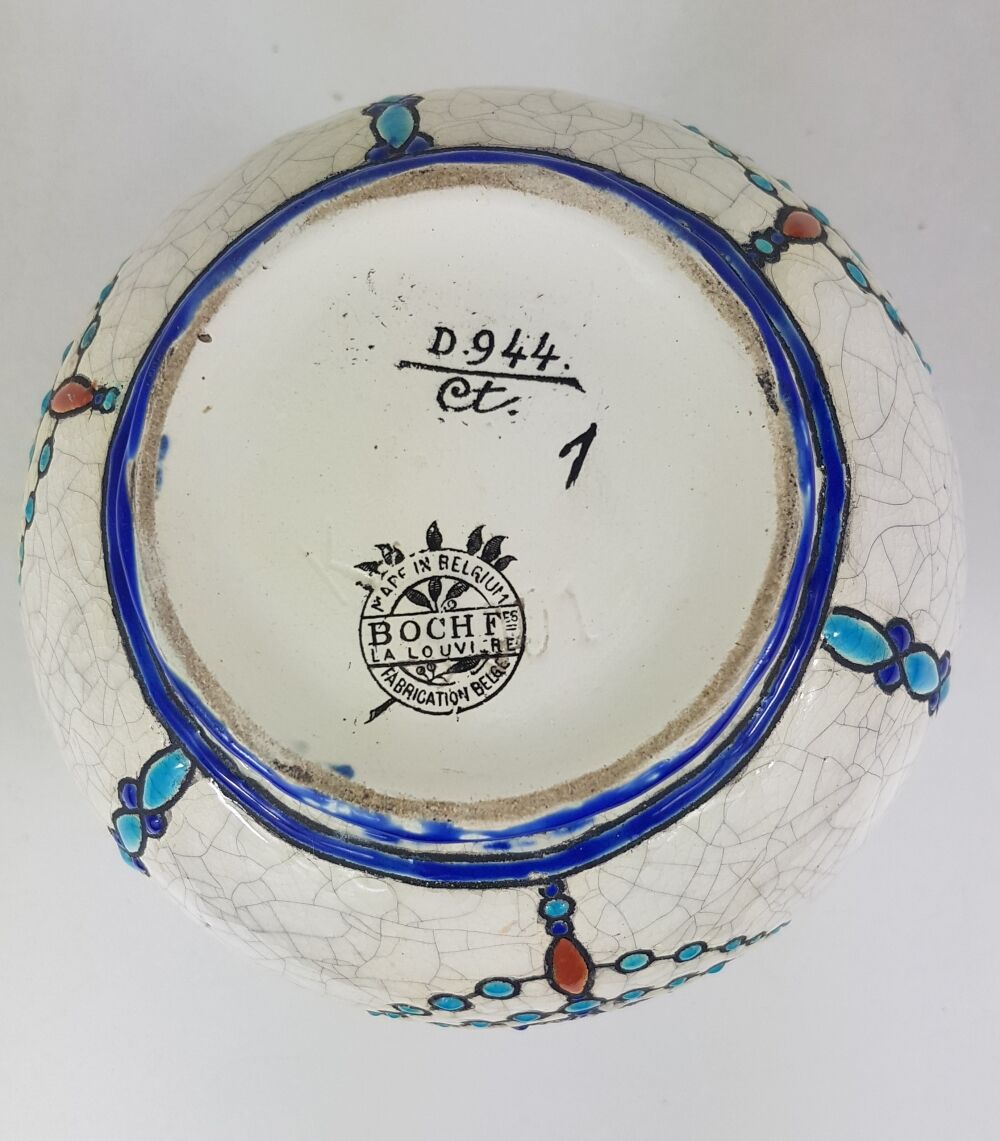 Ceramic vase by Boch La Louvière