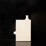 Vaso bianco in ceramica  Italia   Anni '70