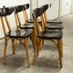 Set of 6 restored Luterma "banana" chairs