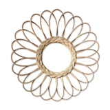 Vintage rattan mirror