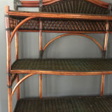 Rattan shelf