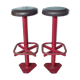 Pair of fixed bar stools