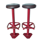 Pair of fixed bar stools