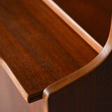Vintage bookcase with sliding shelf