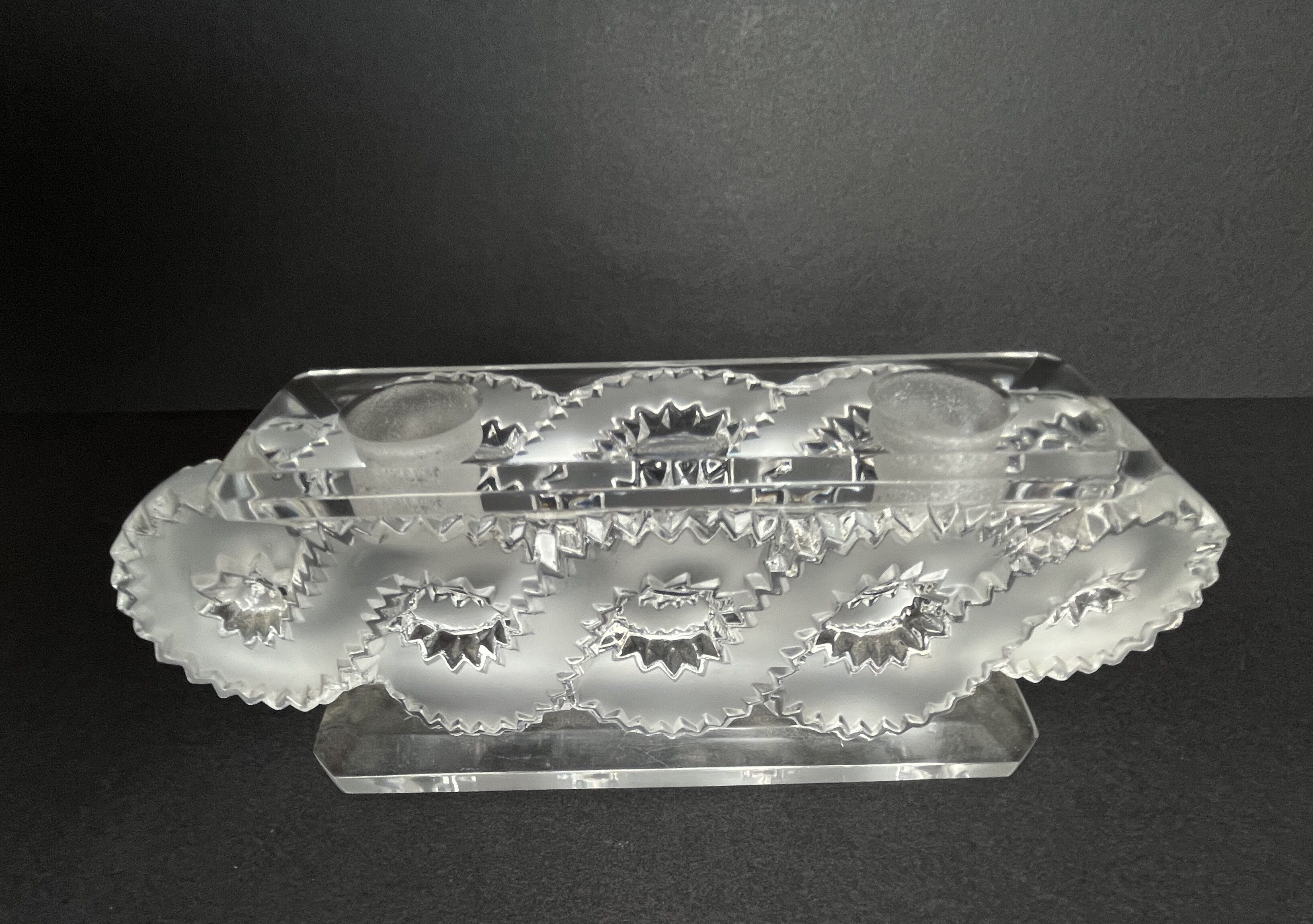 Bougeoir Lalique modèle Auriac