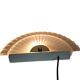 Happy Light - 'Waaier' - wandlamp - geperst glas - metaal - 90's
