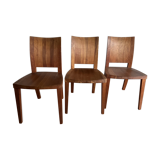 3 wooden chairs RIVA 1920