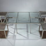 Coffee table and 4 removable side tables
