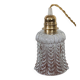 Transparent moulded glass suspension – corolla pattern