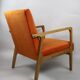 Fauteuil vintage Orange Velvet années 1970