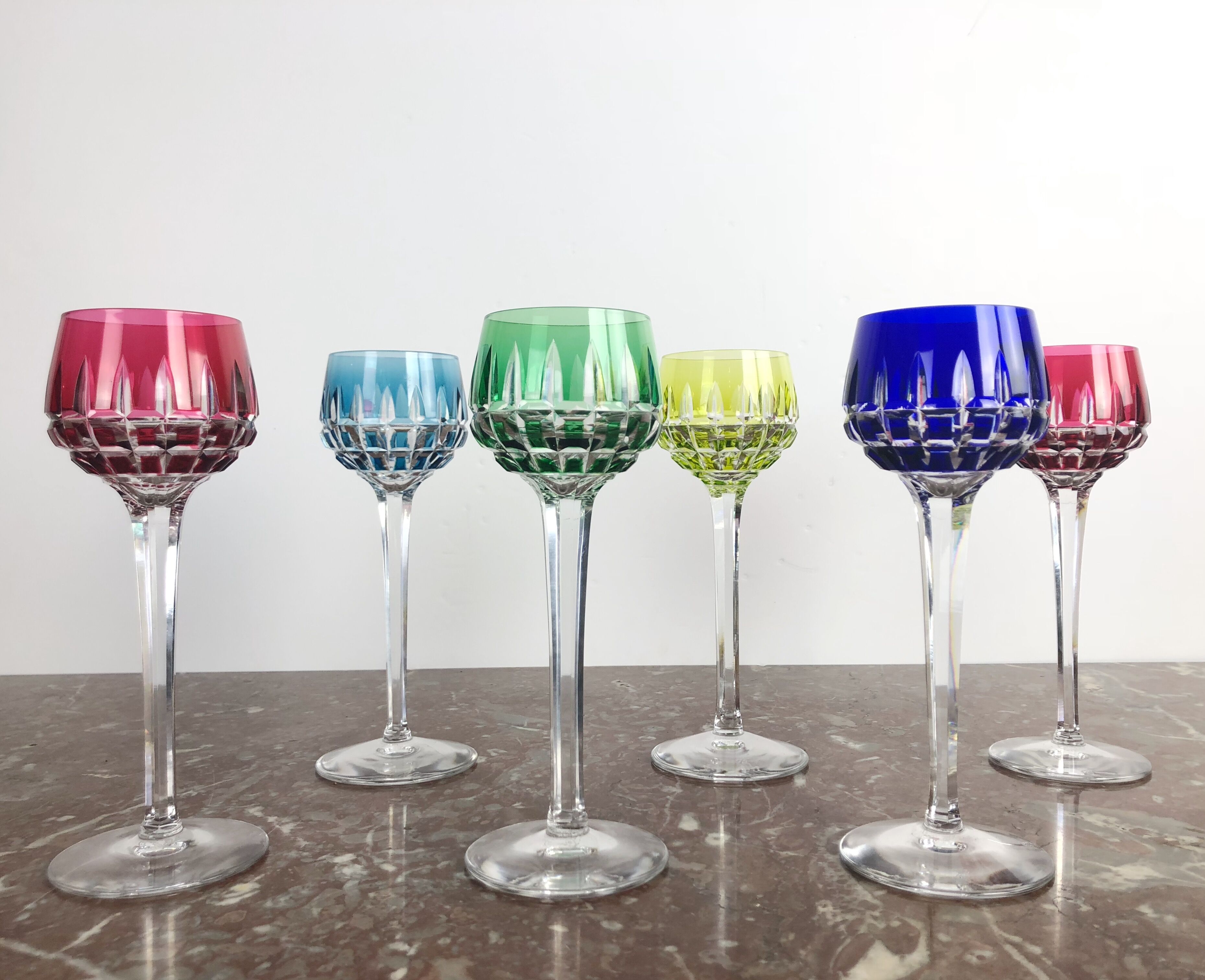Set of 6 Saint Louis wine glasses