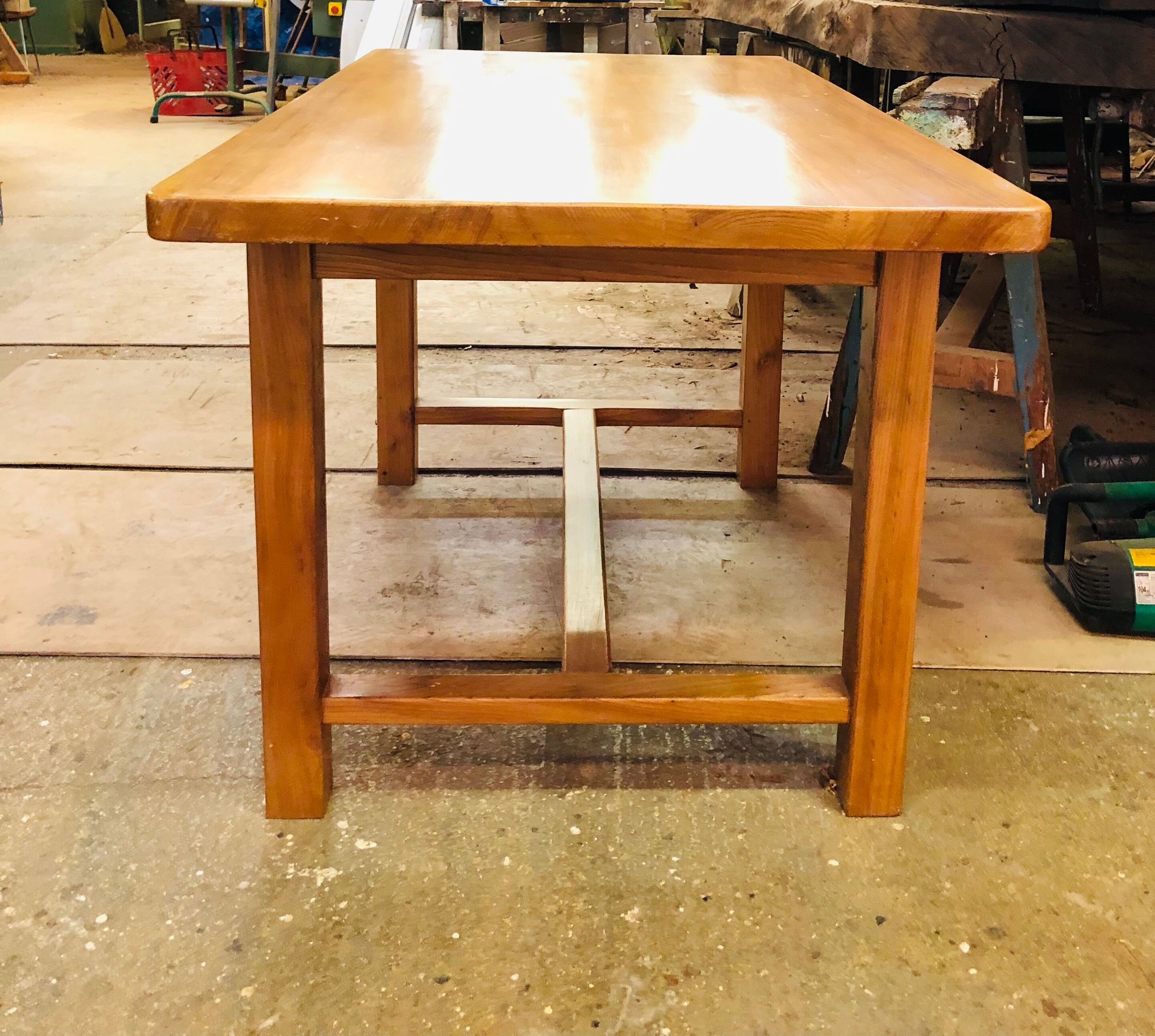 Solid wood dining table