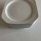 Set of 6 Scandinavian octagonal flat plates from the 1970s.