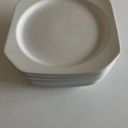 Set de 6 assiettes plates scandinaves octogonales 1970
