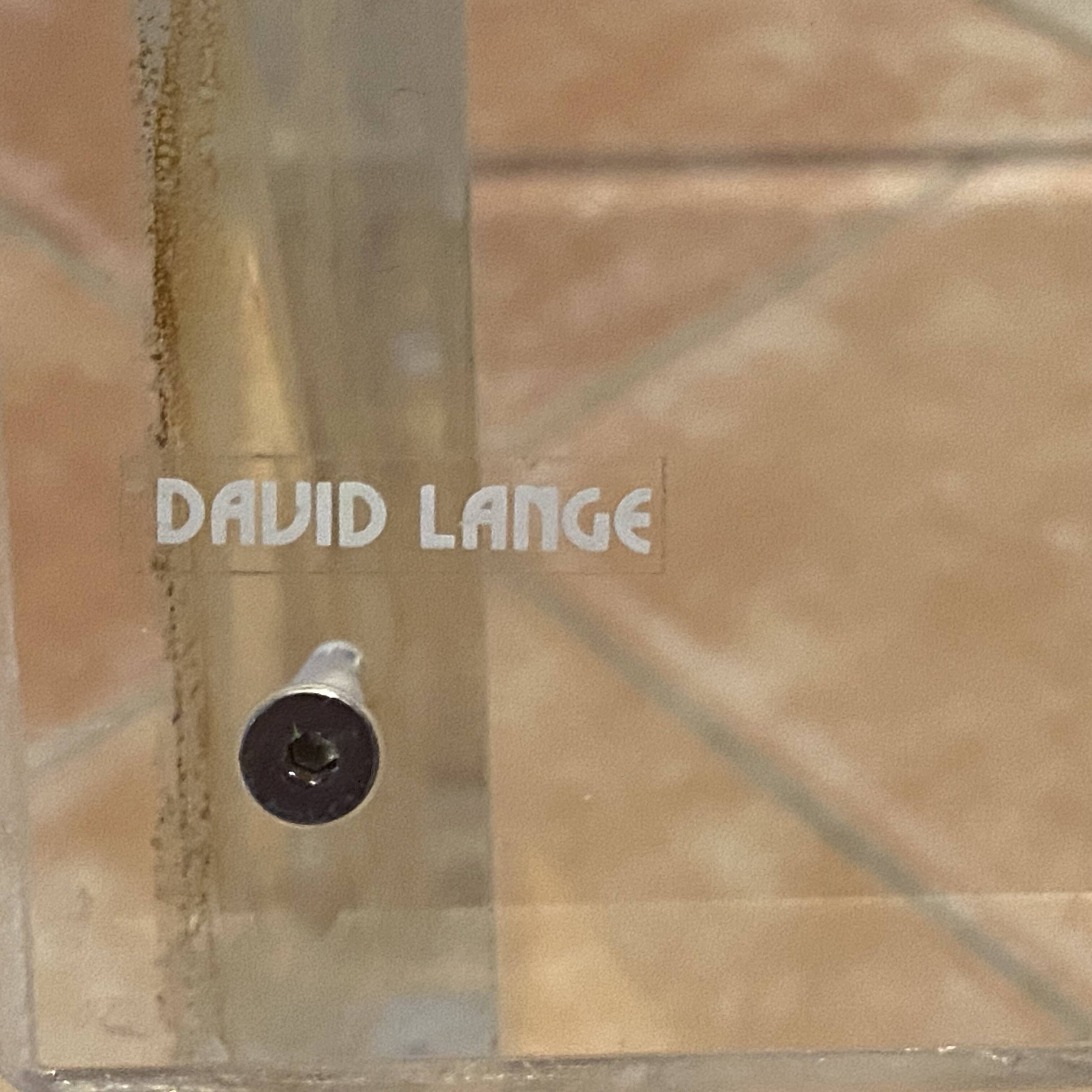 Table basse  par David Lange 1980. 120x70cm.