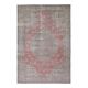 1970s Vintage Persian Handmade Wool Cotton Pink Area Rug 243x353