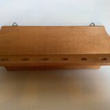 Wooden wall pipe door