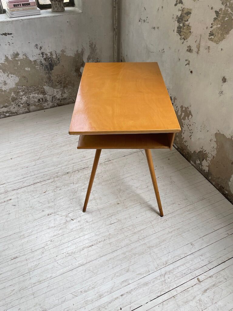 Vintage oak compass desk