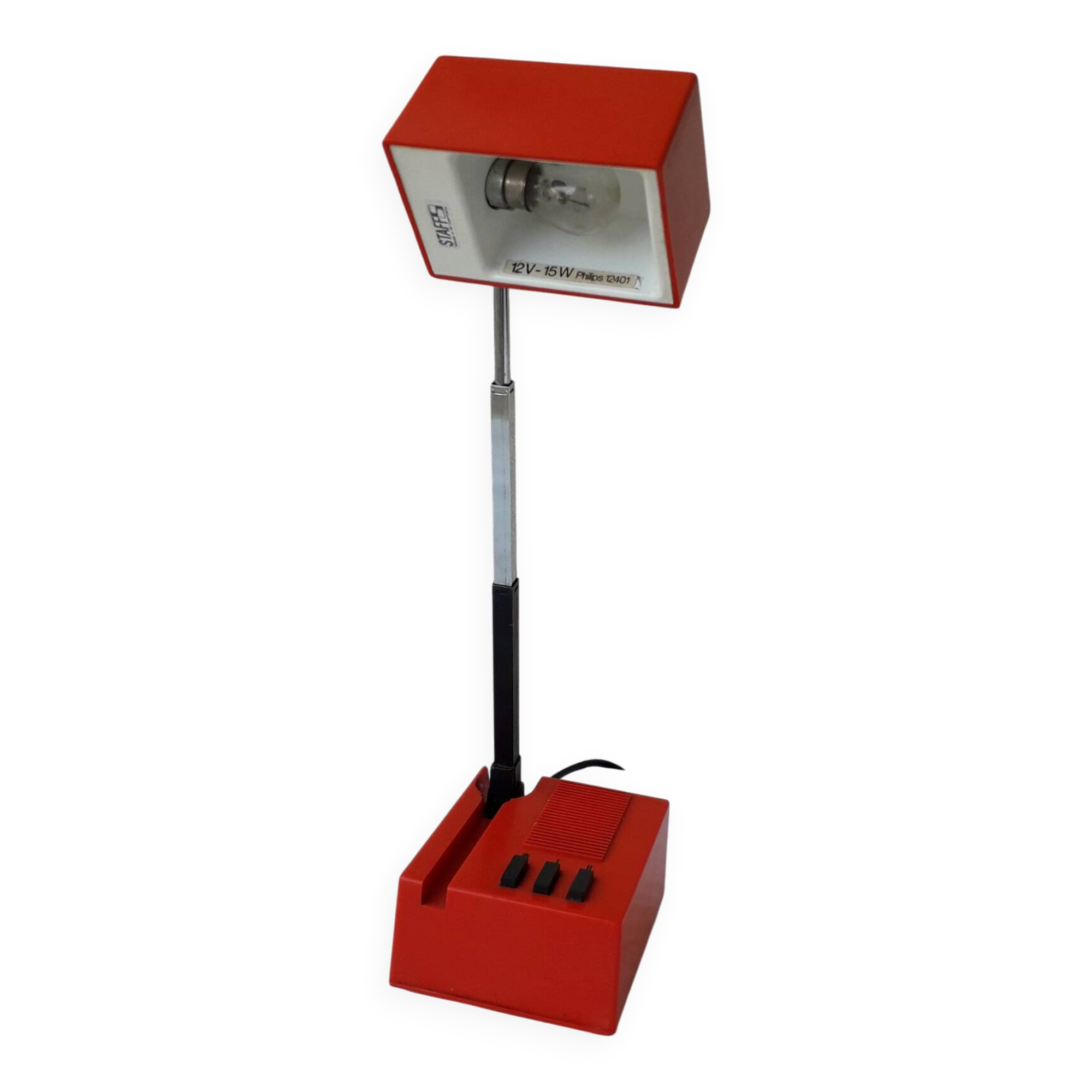 Lampe ou applique télescopique rouge