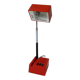 Lampe ou applique télescopique rouge