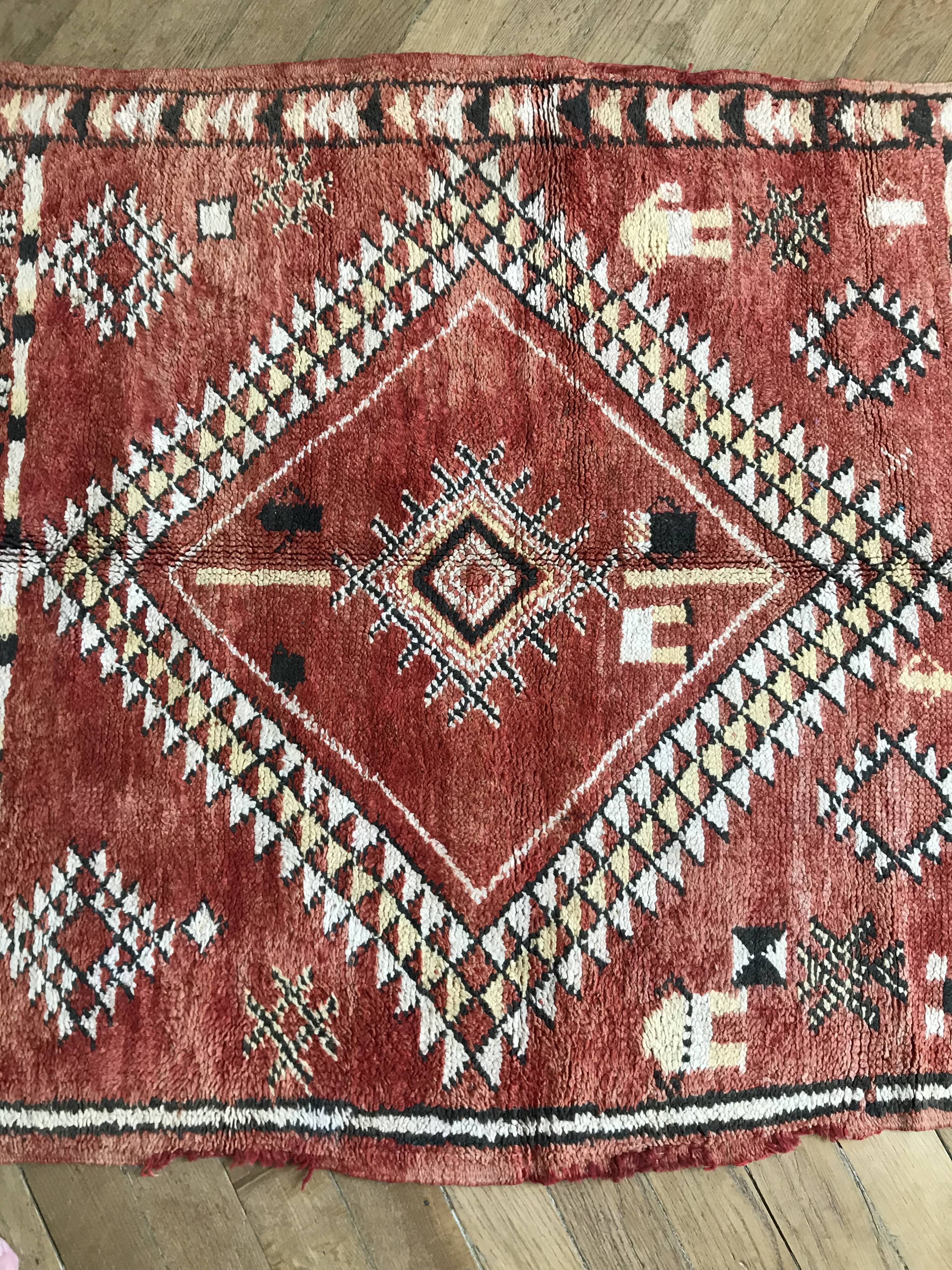 Tapis Zemmour ancien 200 x 110 cm
