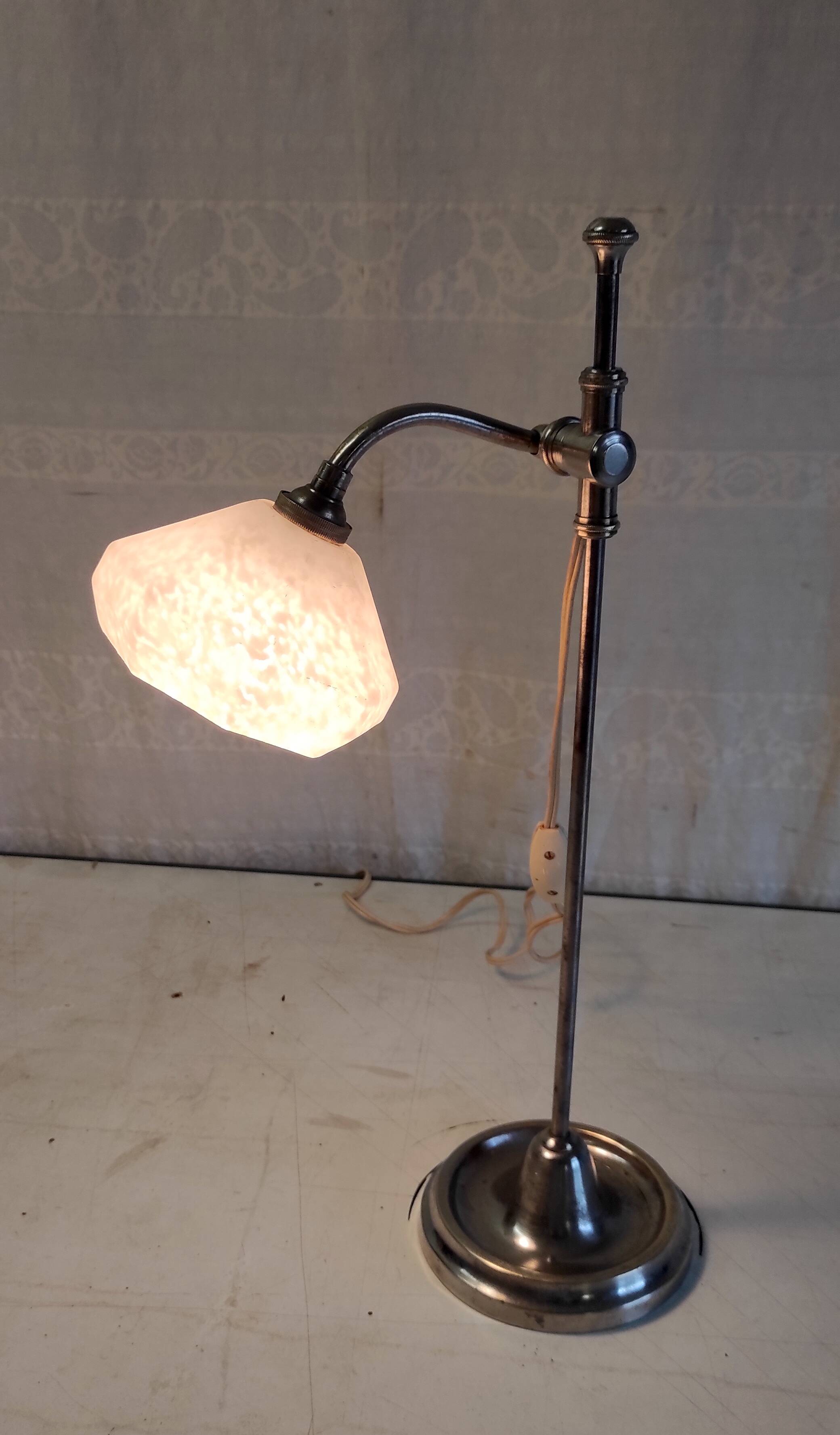 Art-deco adjustable table lamp - 1930s/40s