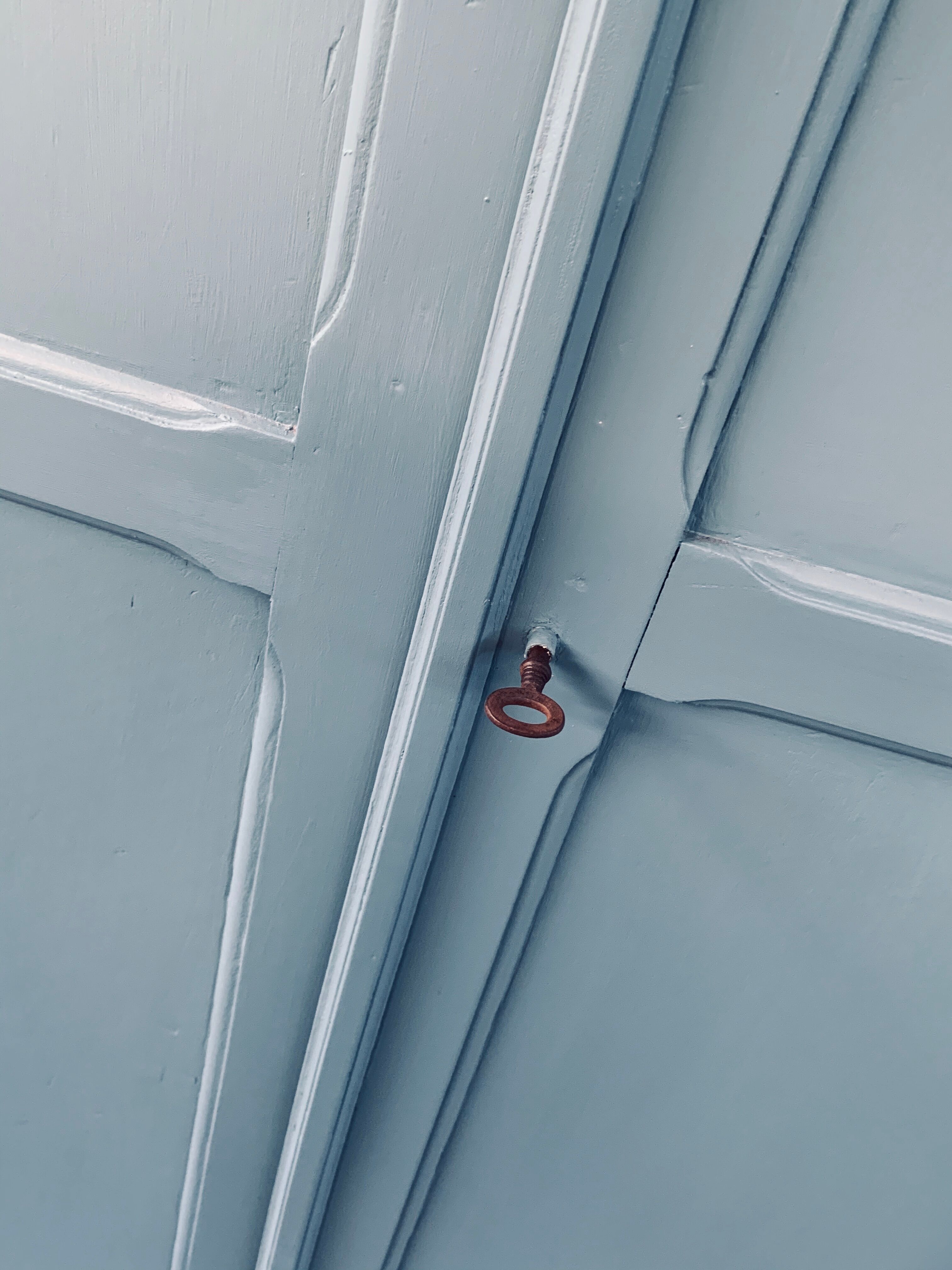 Blue grey parisian wardrobe