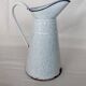 Broc pichet verseuse tôle émaillée seau pot collection 37cm