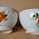 2 old vintage sarreguemines bowls