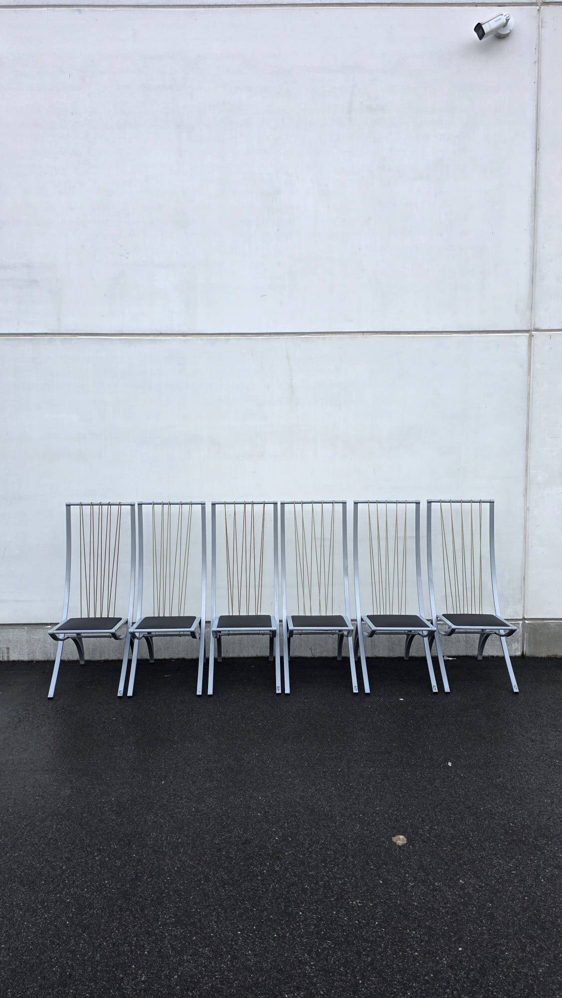 Set of 6 "Harp" chairs by Dietrich, Germany, 1980s.